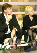 Daytime doyens: the perennial twosome welcome celebrities with products to plug.